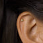 Tiny Star Stud Earring, Starburst Celestial Jewel, Unisex, Gold, Silver SHEMISLI SS034 Butterfly End, SS353 Screw Ball End (Type A)