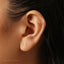 Tiny Angel Wing Stud Earring, Unisex, Gold, Silver SS058 Butterfly End, SS462 Screw Ball End (Type A) LR
