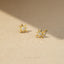 Tiny Star Stud Earring, Starburst Celestial Jewel, Unisex, Gold, Silver SHEMISLI SS034 Butterfly End, SS353 Screw Ball End (Type A)