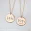 Family Disc Necklace, Family Disk Necklace, GFF Necklace, Gifts for Mom, Gifts for Sisters, Unisex, Gold Filled, Silver SN0024
