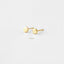 Tiny Circle Studs Earrings, Unisex, Gold, Silver SHEMISLI SS017