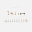 Tiny 2 beads Threadless Flat Back Lip Labret Stud, 18,16ga, 6-10mm Unisex, Surgical Steel SHEMISLI SS592