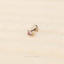 Tiny Alexandrite Lavender Threadless Flat Back Lip Labret Stud, 18,16ga, 6-10mm, June Birthstone Unisex, Surgical Steel SS611