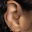 Crossoint Daith Ring, Hinged Clicker Hoop, 16ga 8mm or 10mm, Unisex, Surgical Steel, SHEMISLI SH710, SH711