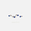 Tiny CZ Sapphire Gem Helix Hoop Earring, Unisex, Gold, Silver SHEMISLI SH646, SH647, SH648, SH649