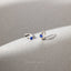 Tiny CZ Sapphire Gem Helix Hoop Earring, Unisex, Gold, Silver SHEMISLI SH646, SH647, SH648, SH649