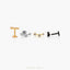 Tiny Triple Star Threadless Flat Back Earring, 20,18,16ga, 5-10mm Unisex, Surgical Steel SHEMISLI SS930