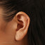 Tiny Butterfly Threadless Flat Back Earring, 20,18,16ga, 5-10mm Unisex, Surgical Steel SHEMISLI SS920