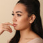 Tiny White Stone Baguette Threadless Flat Back Earring, 20,18,16ga, 5-10mm Unisex, Surgical Steel SHEMISLI SS900