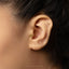 Tiny Rose Threadless Flat Back Earring, June Birth Flower, 20,18,16ga, 5-10mm Unisex, Surgical Steel SHEMISLI SS1052