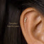 Tiny 3 leaf Threadless Flat Back Earring, 20,18,16ga, 5-10mm Unisex, Surgical Steel SHEMISLI SS586