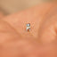 Tiny Tooth Threadless Flat Back Earring, 20,18,16ga, 5-10mm Unisex, Surgical Steel SHEMISLI SS1104