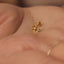 Tiny Daisy Threadless Flat Back Earring, April Birth Flower, 20,18,16ga, 5-10mm Unisex, Surgical Steel SHEMISLI SS1050