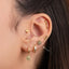 Dainty Flower Threadless Flat Back Earring, 20,18,16ga, 5-10mm Unisex, Surgical Steel SHEMISLI SS853