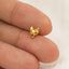 Tiny Hen Chicken Threadless Flat Back Earring, 20,18,16ga, 5-10mm Unisex, Surgical Steel SHEMISLI SS1091