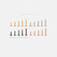Tiny 7 beads Threadless Flat Back Earring, 20,18,16ga, 5-10mm Unisex, Surgical Steel SHEMISLI SS850 -> SS1005