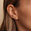 Tiny Moon Threadless Flat Back Earring, 20,18,16ga, 5-10mm Unisex, Surgical Steel SHEMISLI SS907