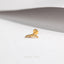 Tiny 7 beads Threadless Flat Back Earring, 20,18,16ga, 5-10mm Unisex, Surgical Steel SHEMISLI SS850 -> SS1005