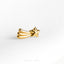 a gold ring with a star on it