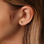 Tiny Emerald Marquise Threadless Flat Back Earring, 20,18,16ga, 5-10mm, Unisex, Surgical Steel, SHEMISLI SS582