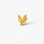 Tiny Rooster Threadless Flat Back Earring, 20,18,16ga, 5-10mm Unisex, Surgical Steel SHEMISLI SS1015