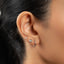Tiny Lily of the Valley Threadless Flat Back Earring, May Birth Flower, 20,18,16ga, 5-10mm Unisex, Surgical Steel SHEMISLI SS1051