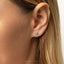 Tiny Hammered Disc Threadless Flat Back Earring, 20,18,16ga, 5-10mm Unisex, Surgical Steel SHEMISLI SS1118