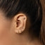 Tiny Rattlesnake, Viper Vertebrae Threadless Flat Back Earring, 20,18,16ga, 5-10mm Unisex, Surgical Steel SHEMISLI SS1109