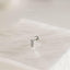 Tiny CZ Bar Threadless Flat Back Earring, 20,18,16ga, 5-10mm Unisex, Surgical Steel SHEMISLI SS590