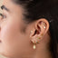 Tiny Triple Star Threadless Flat Back Earring, 20,18,16ga, 5-10mm Unisex, Surgical Steel SHEMISLI SS854