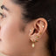 Tiny Triple Star Threadless Flat Back Earring, 20,18,16ga, 5-10mm Unisex, Surgical Steel SHEMISLI SS854