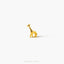 Tiny Giraffe Threadless Flat Back Earring, 20,18,16ga, 5-10mm Unisex, Surgical Steel SHEMISLI SS1079