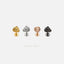 Small Lion Head Threadless Flat Back Earring, 20,18,16ga, 5-10mm, Unisex, Surgical Steel, SHEMISLI SS577