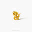 Tiny Cobra Snake Threadless Flat Back Earring, 20,18,16ga, 5-10mm Unisex, Surgical Steel SHEMISLI SS1072