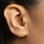 Tiny Weed Leaf Threadless Flat Back Earring, 20,18,16ga, 5-10mm Unisex, Surgical Steel SHEMISLI SS1119