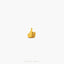 a gold ring with a thumb shaped like a thumb