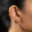 Tiny Kiwi Bird Threadless Flat Back Earring, 20,18,16ga, 5-10mm Unisex, Surgical Steel SHEMISLI SS1069