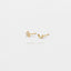 Mismatched Moon and Star Stud, Celestial Earrings, 5 Pointed Star CZ Studs, Mini Studs, Unisex, Gold, Silver SS085