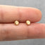 Tiny 3D Pentagon Stud Earring, Unisex, Gold, Silver SHEMISLI SS257
