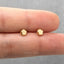 Tiny 3D Pentagon Stud Earring, Unisex, Gold, Silver SHEMISLI SS257