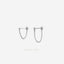 Simple Chain Dangle Earring, Unisex, Gold, Silver SHEMISLI SS197, SS198