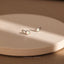 White Opal Bezel Stud Earring, Gold Earring, Unisex, Gold, Silver SHEMISLI - SS098