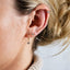 4 Leaf Clover Stud, CZ Flower Earring, Starburst Stud, Unisex, Gold, Silver SHEMISLI SS040