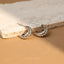Croissant Hoop Stud, Earring, Unisex, Gold, Silver SHEMISLI SS051