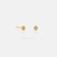 Tiny Paved Circle Stud, Dainty Round CZ Earring, Unisex, Gold, Silver SHEMISLI - SS219
