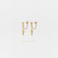 Cross Dangle Chain Stud Earring, Unisex, Gold, Silver SHEMISLI SS150