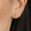 CZ Triangle Stud Earring, White Stone, Emerald, Sapphire, Unisex, Gold, Silver SHEMISLI SS191, SS192, SS238