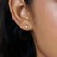 Vintage Teardrop CZ Stud Earring, Unisex, Gold, Silver SHEMISLI SS056