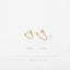 Simple Chain Dangle Earring, Unisex, Gold, Silver SHEMISLI SS197, SS198