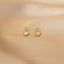 Vintage Teardrop CZ Stud Earring, Unisex, Gold, Silver SHEMISLI SS056